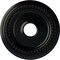 Ekena Millwork Classic Ceiling Medallion (Fits Canopies up to 12 3/4"), 18 5/8"OD 4"ID x 1 1/8"P, Jet Black CM19CLBLF - alternate 1